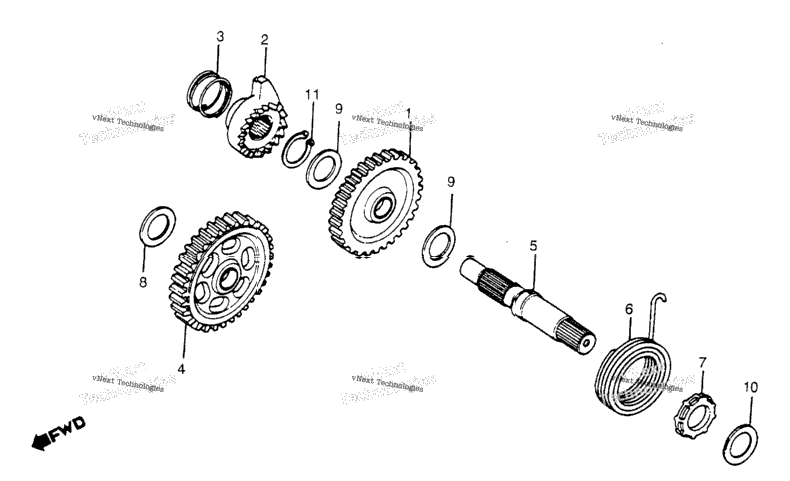 Kick Starter Spindle