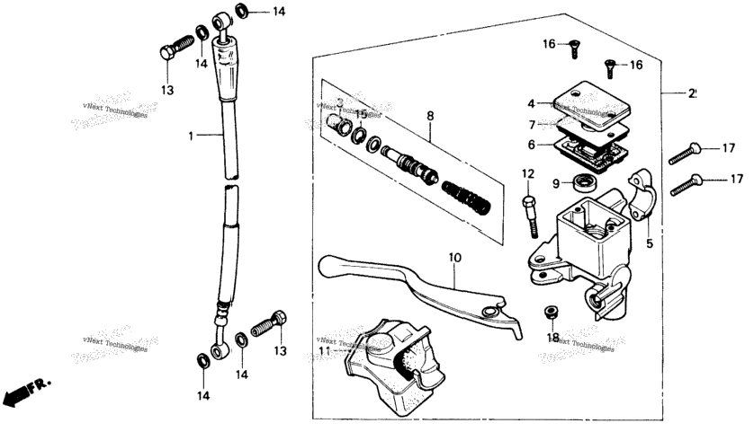 FRONT BRAKE MASTER CYLINDER