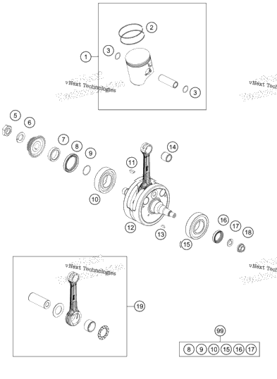 Crankshaft, Piston