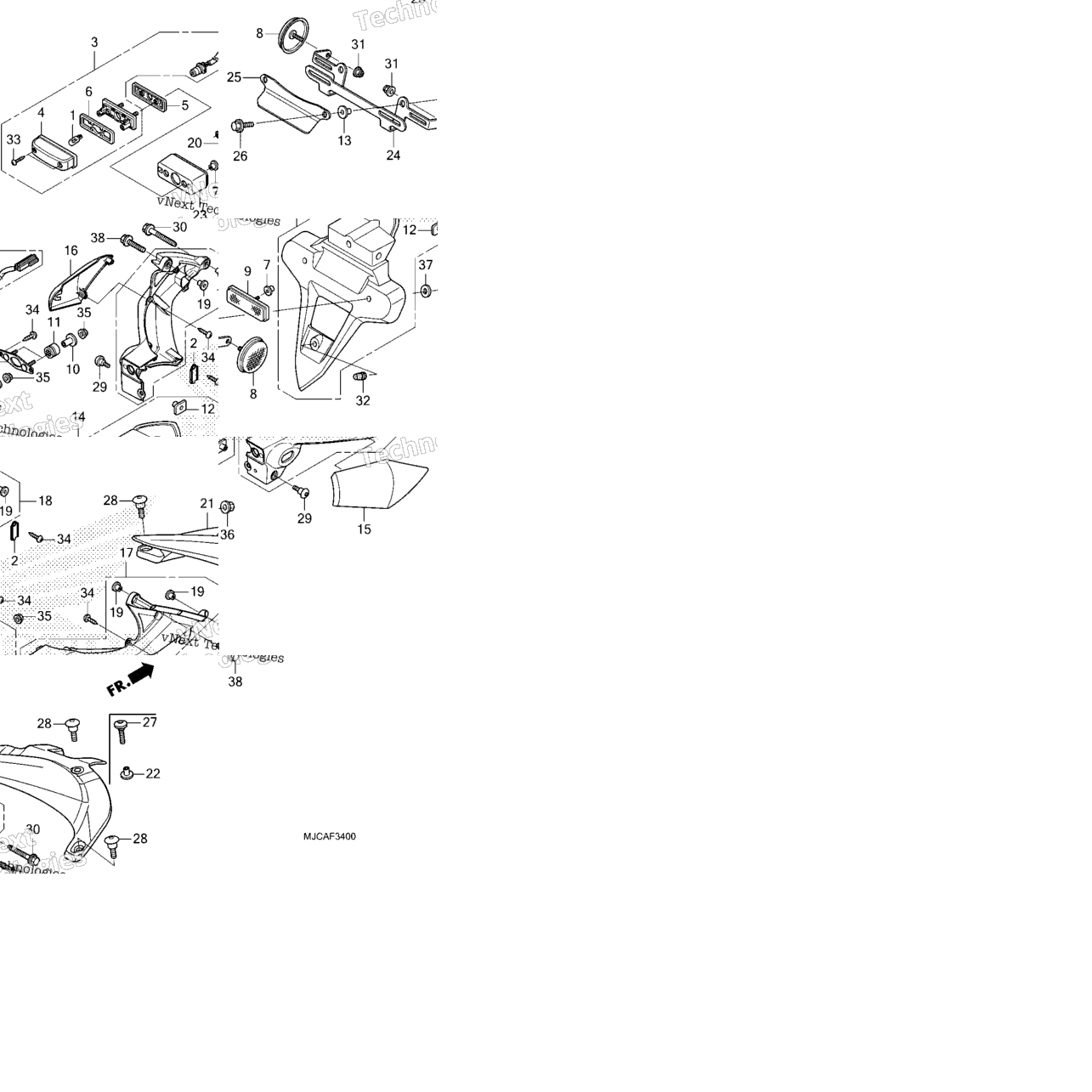 Rear Fender@License Light