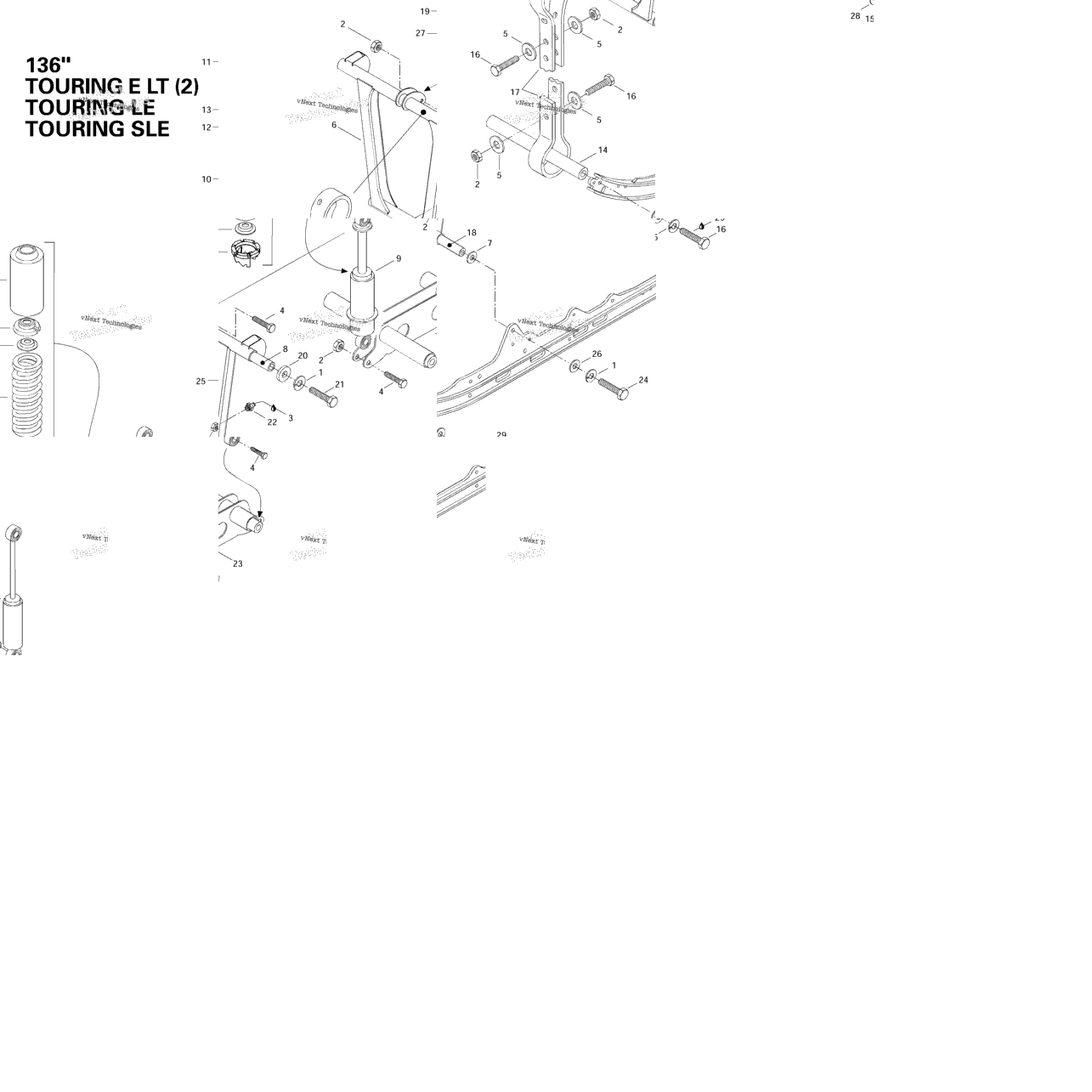 Front Arm, Rear Suspension 136”