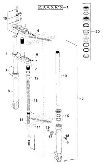 Front Fork Paioli
