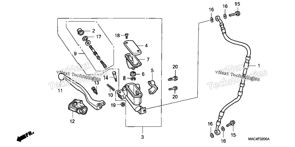 Front Brake Master Cylinder