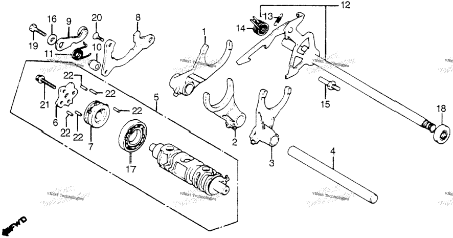 Gearshift Drum