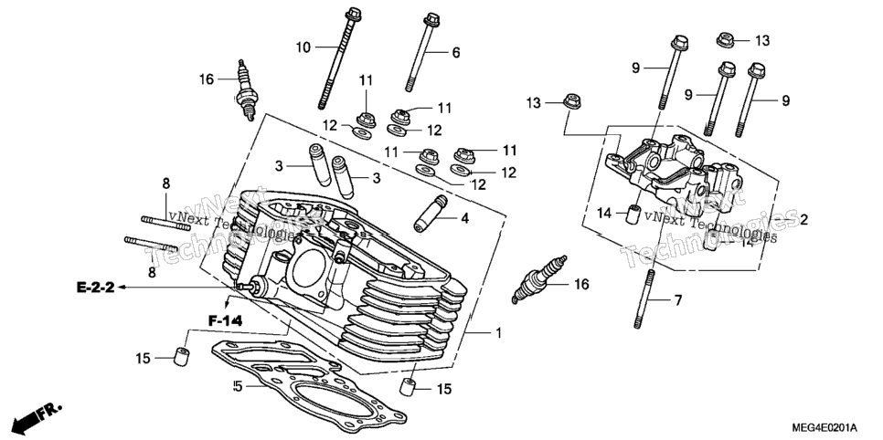 Rear Cylinder Head
