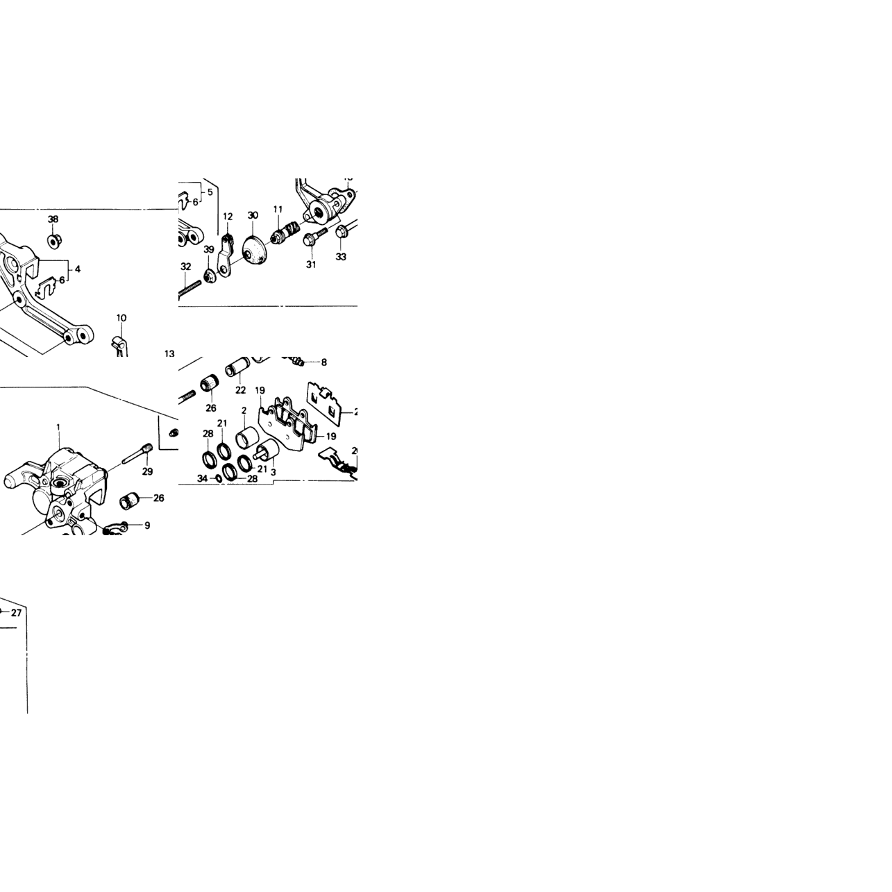 REAR BRAKE CALIPER