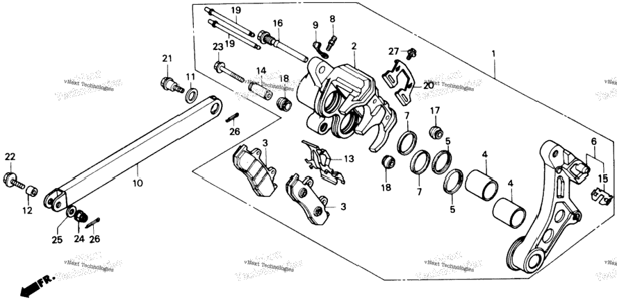 Rear Brake Caliper