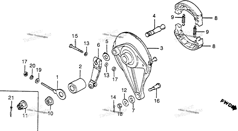 Rear Brake Panel