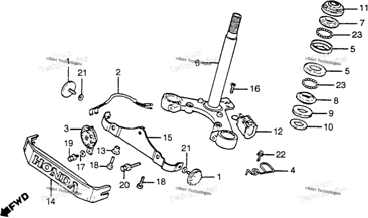 Steering Stem + Horn