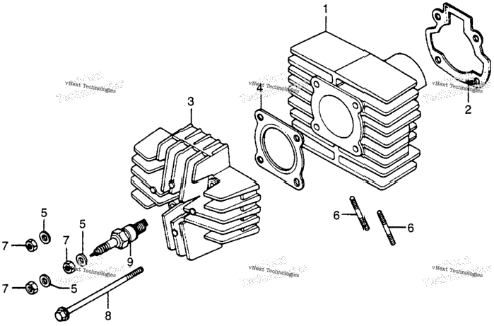 Cylinder Head + Cylinder