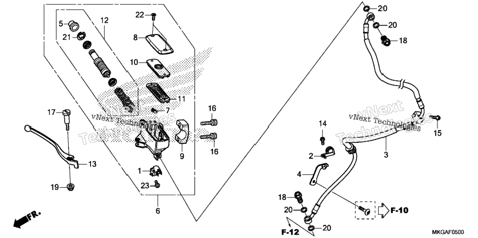 Front Brake Master Cylinder (1)