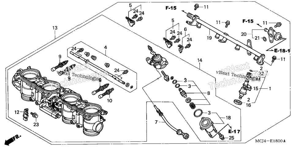 Throttle Body Assy. ('00-'01)