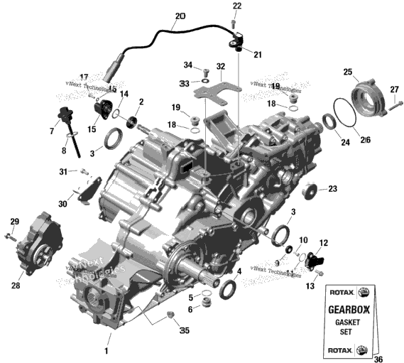 Rotax - Gear Box And Components