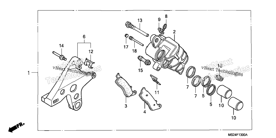 Rear Brake Caliper