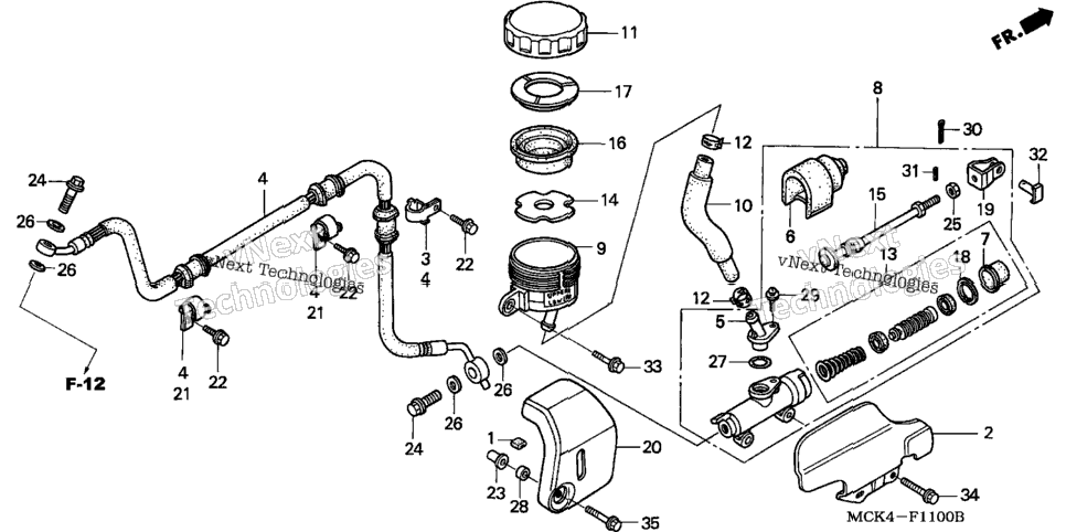 Rear Brake Master Cylinder