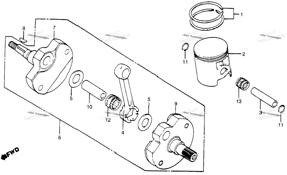 Crankshaft + Piston