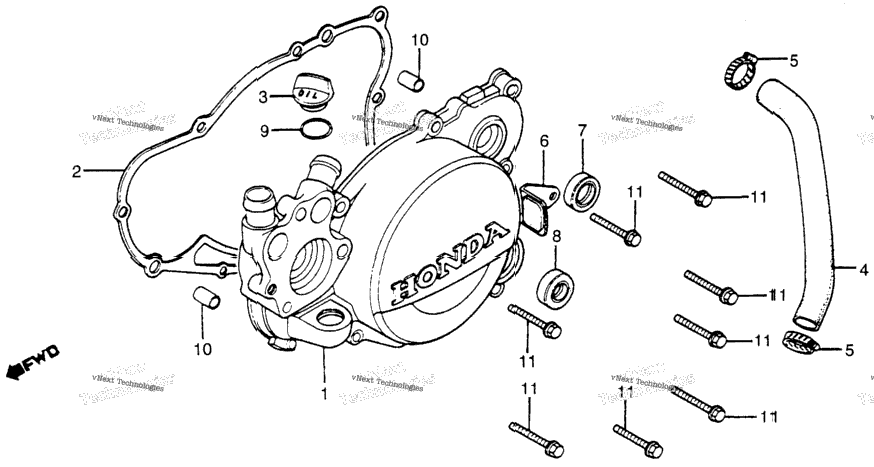 Left Crankcase Cover