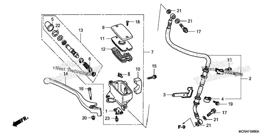 Front Brake Master Cylinder