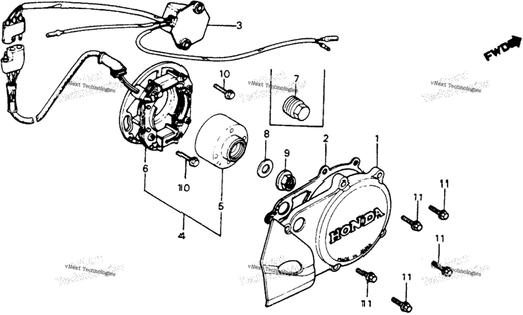 Alternator + C.D.I. Unit 81-82