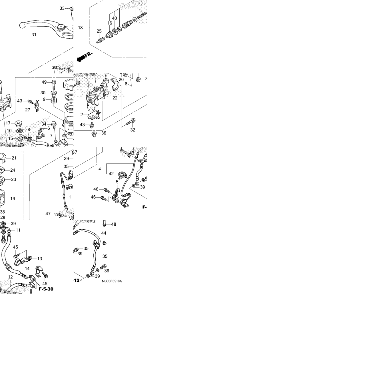 Front Brake Master Cylinder (2)