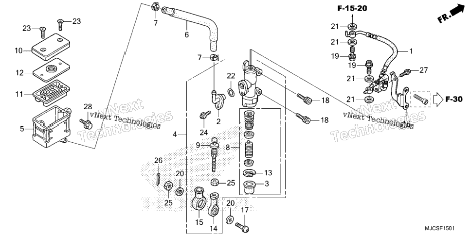 Rear Brake Master Cylinder (2)