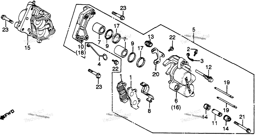 Front Brake Caliper
