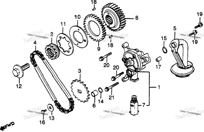 Oil Pump + Primary Drive Gear