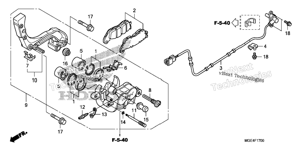 Rear Brake Caliper (1)