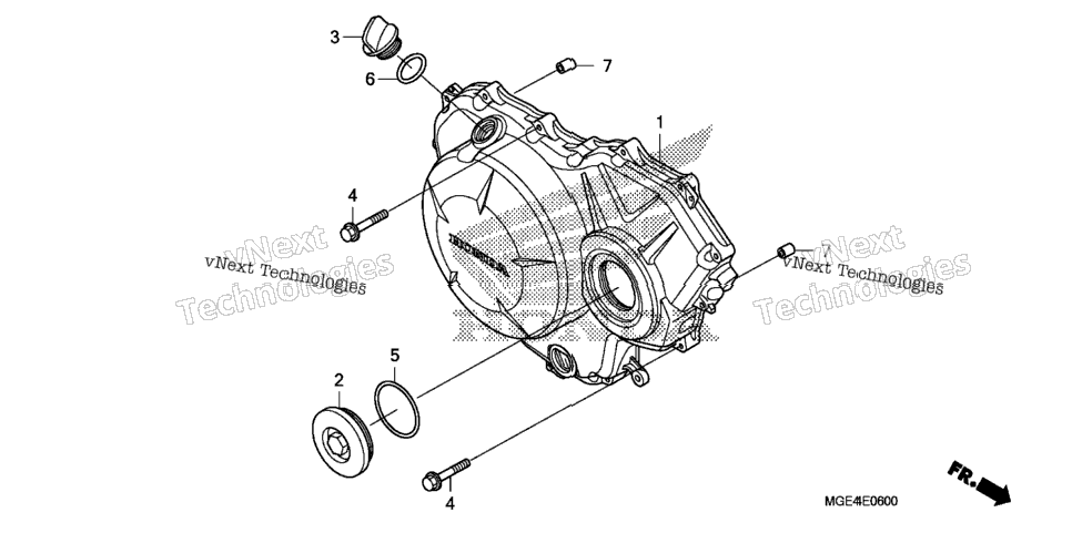 Right Crankcase Cover (1)