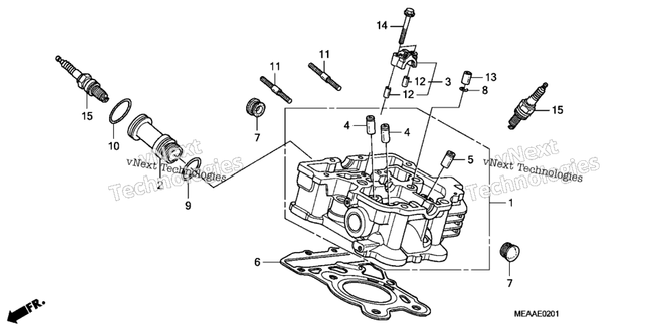 Rear Cylinder Head