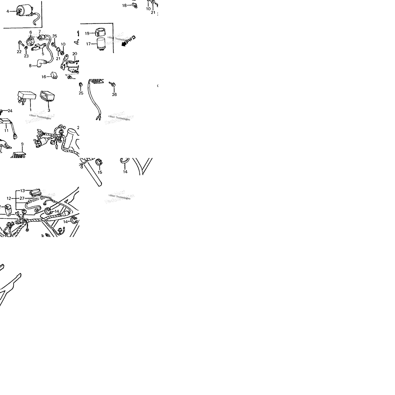 Wire Harness + Ignition Coil + C.D.I. Unit