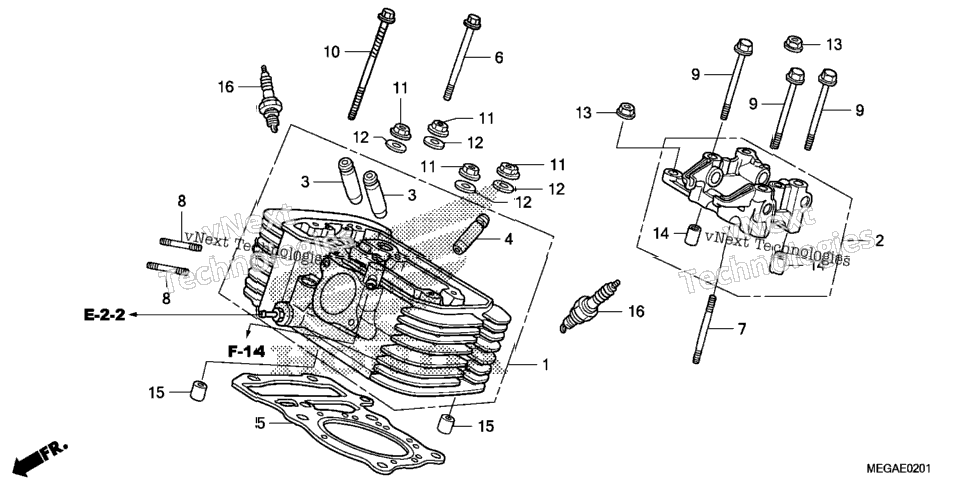 Rear Cylinder Head