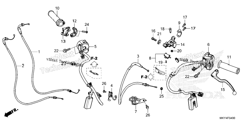 Handle Lever@Switch@Cable (1)