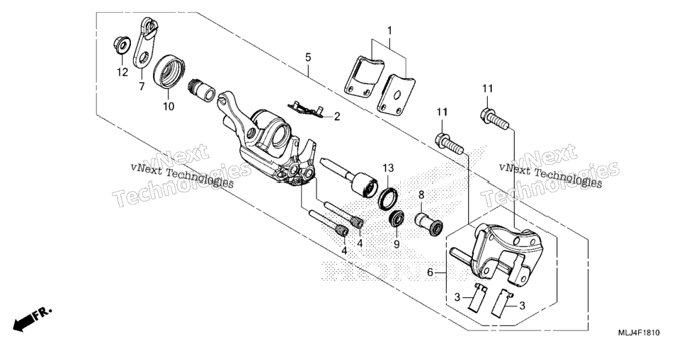 Parking Brake Caliper