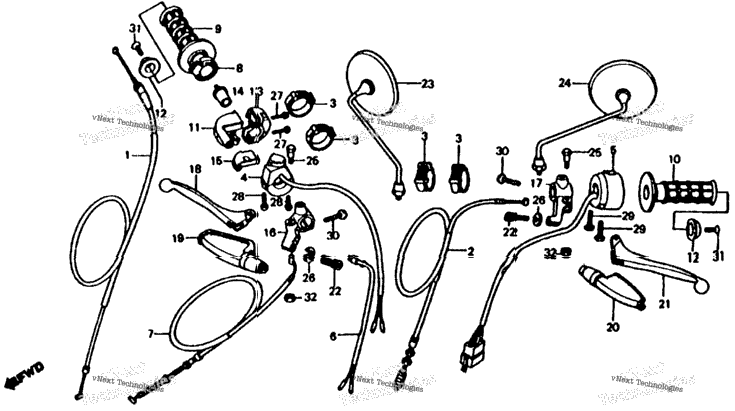 Control Levers + Switches + Cables 83