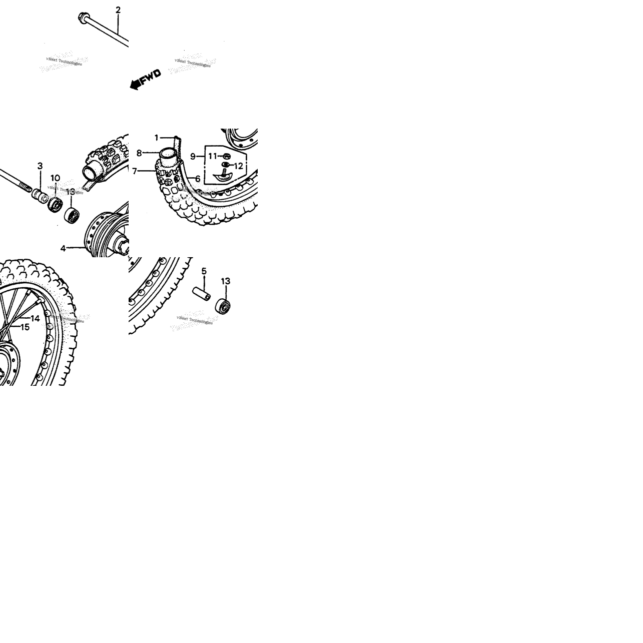 Cr80r'80front Wheel 81-83
