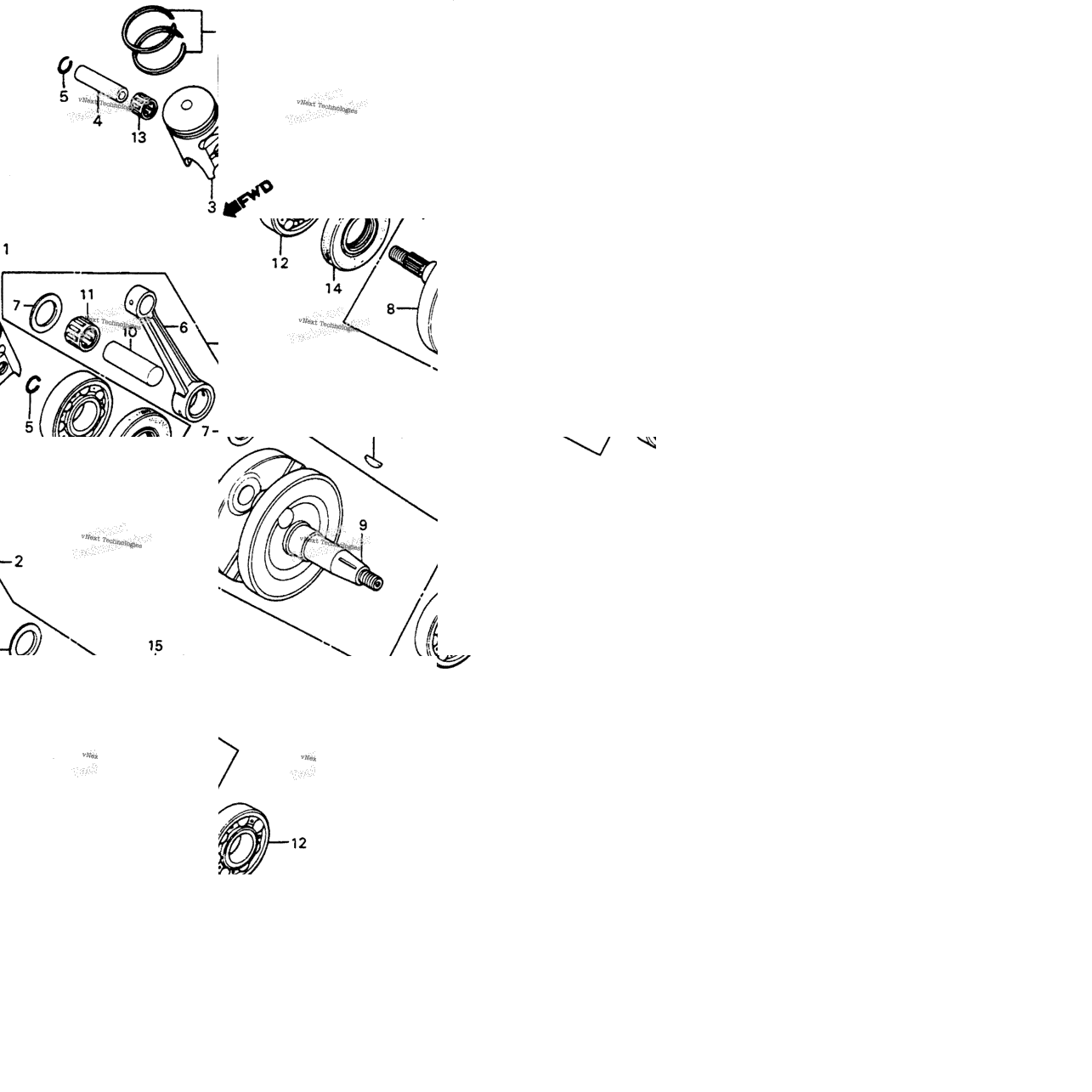 Crankshaft + Piston 83