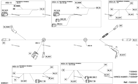 Electric - Voltage Regulator Wiring Harness - 710008403