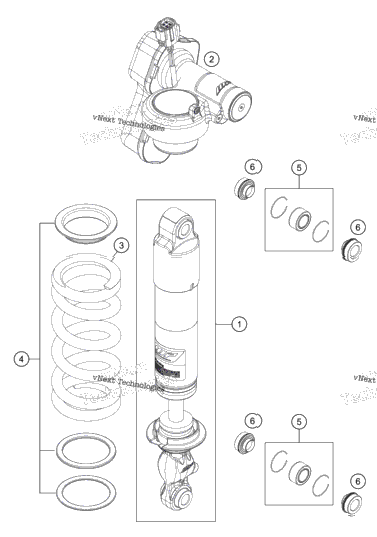 Shock Absorber Disassembled