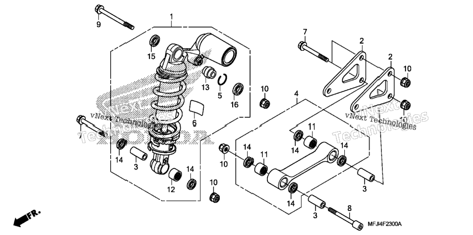 Rear Shock Absorber (Cbr600rr)