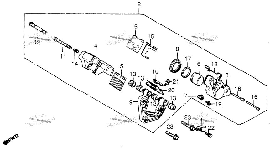 Front Brake Caliper 80
