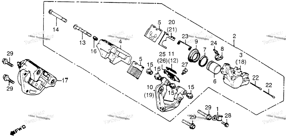Front Brake Caliper 81
