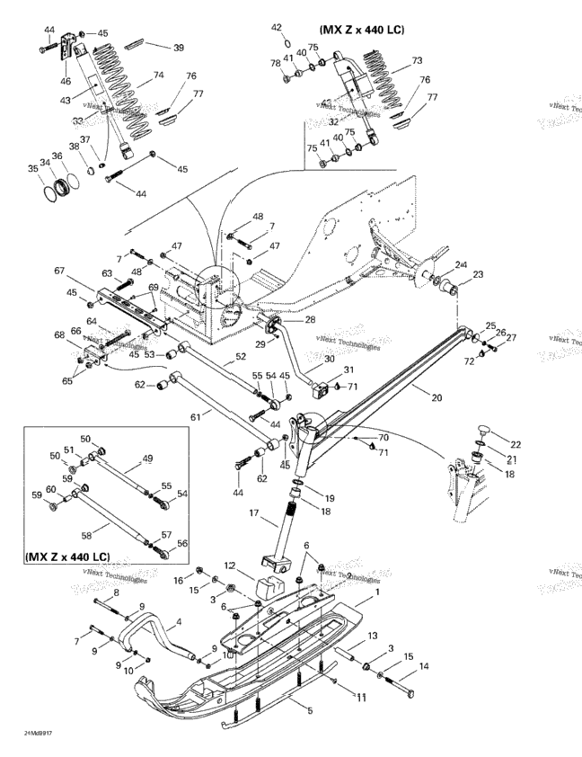 Front Suspension And Ski