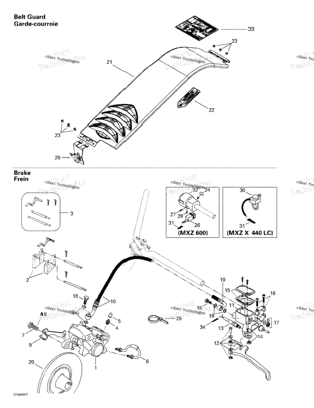 Hydraulic Brake And Belt Guard