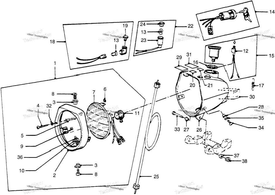 Headlight + Speedometer