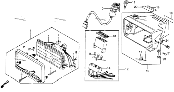 Headlight + Headlight Case