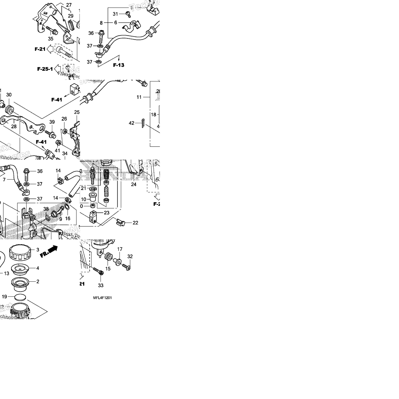 Rear Brake Master Cylinder (Cbr1000ra)