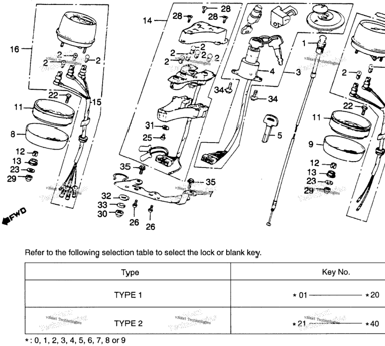Cm450a Instrument Key Set