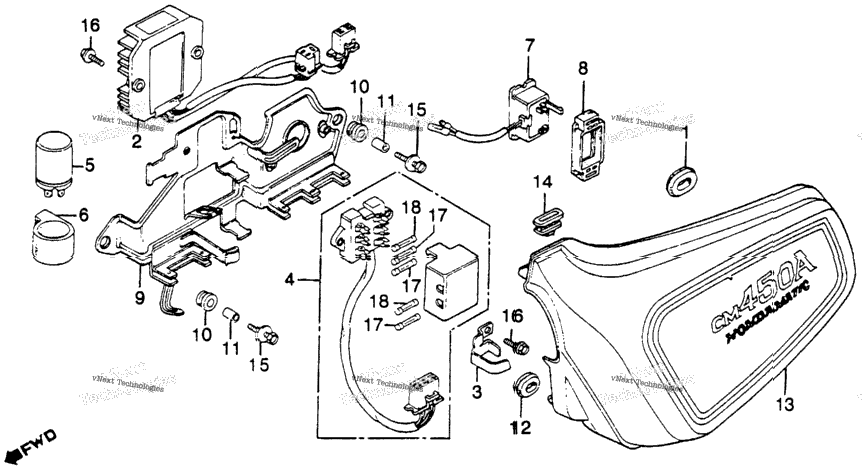 Left Side Cover + Rectifier + Fuse