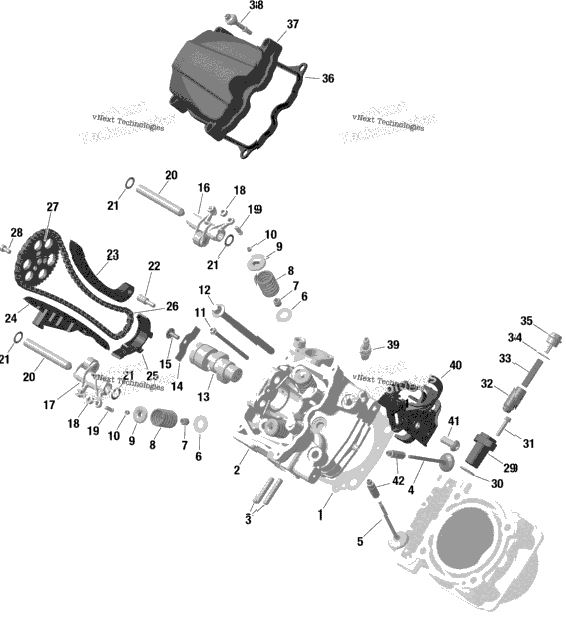 Rotax - Front Cylinder Head